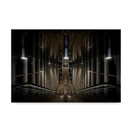 Trademark Fine Art Michiel Hageman 'The Abyss Trains' Canvas Art, 30x47 1X06423-C3047GG
